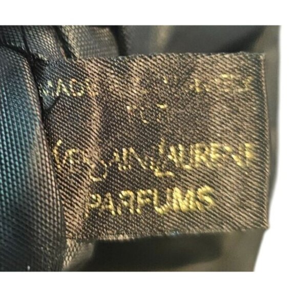 Yves Saint Laurent YSL Parfums Makeup Cosmetic Bag Toiletry Travel Pouch Purple - Picture 6 of 9